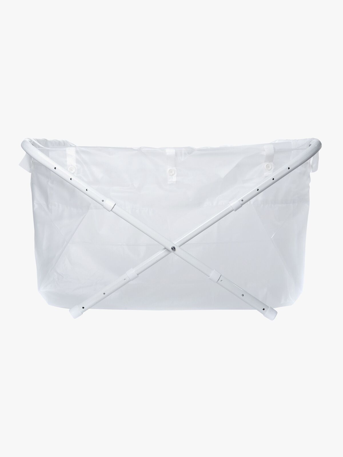 BiBaBad Flexi Sammenklappeligt Badekar 80-100 cm Transparent