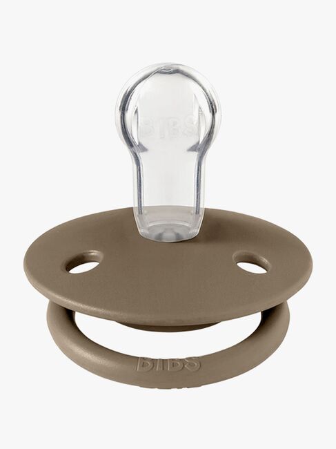 BIBS Sut De Lux 2-pak Silicone, Vanilla/Dark Oak