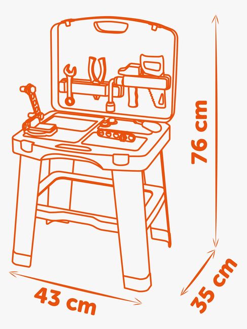 Smoby Black + Decker Bricolo Smart Arbejdsbænk