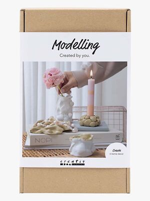 Creativ Company DIY-sæt Modellervoks Vase- og Lysholdere