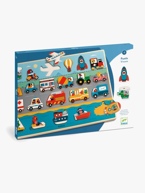 Djeco Træpuslespil Vroom 22 Brikker