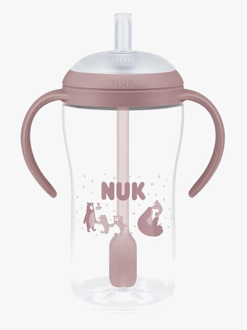 NUK Perfect Match Øvekop med Sugerør 260 ml, Bear N2163-21-4552_2.jpg