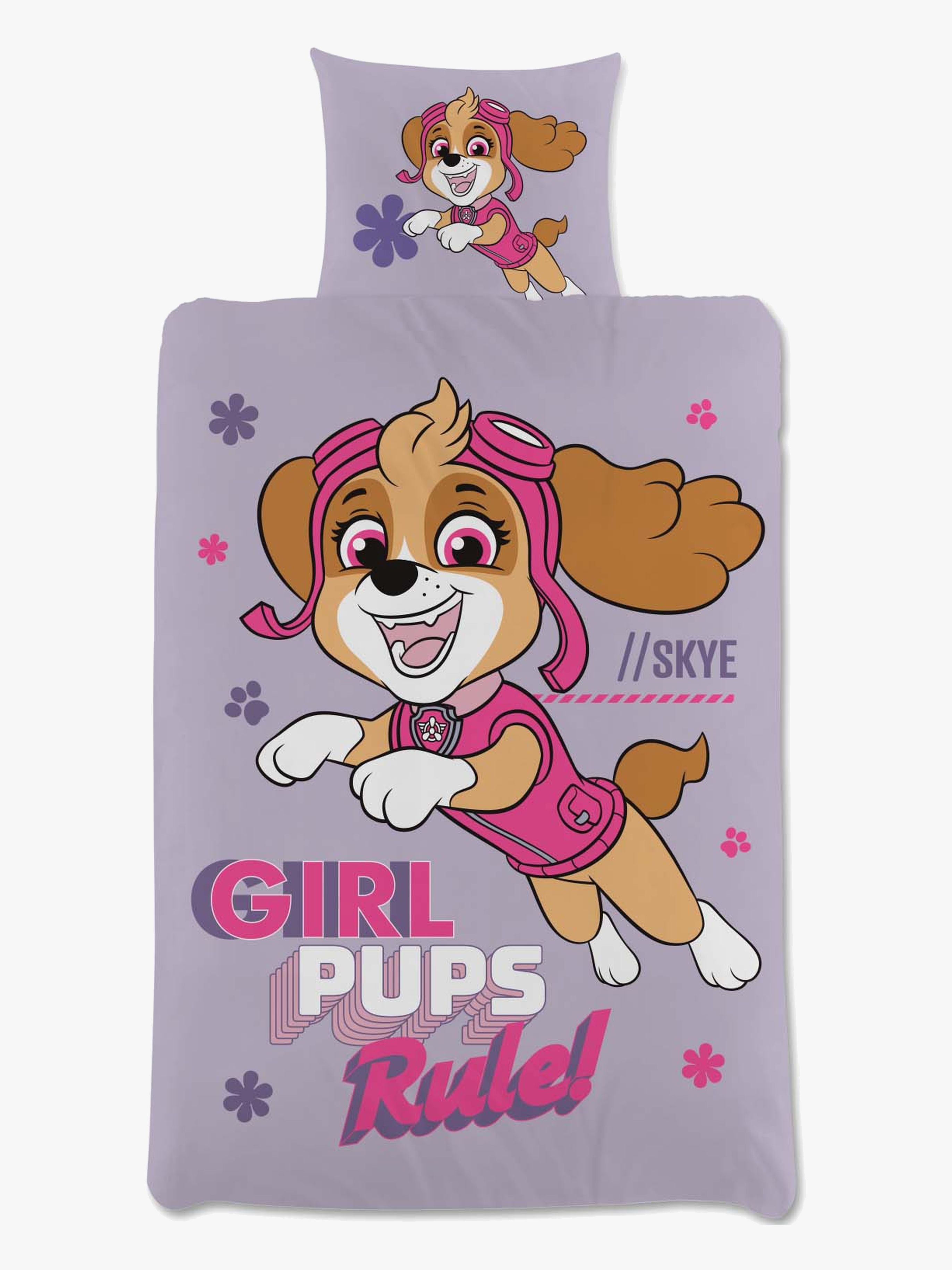 Paw Patrol Sengesæt 120x160, Lilla