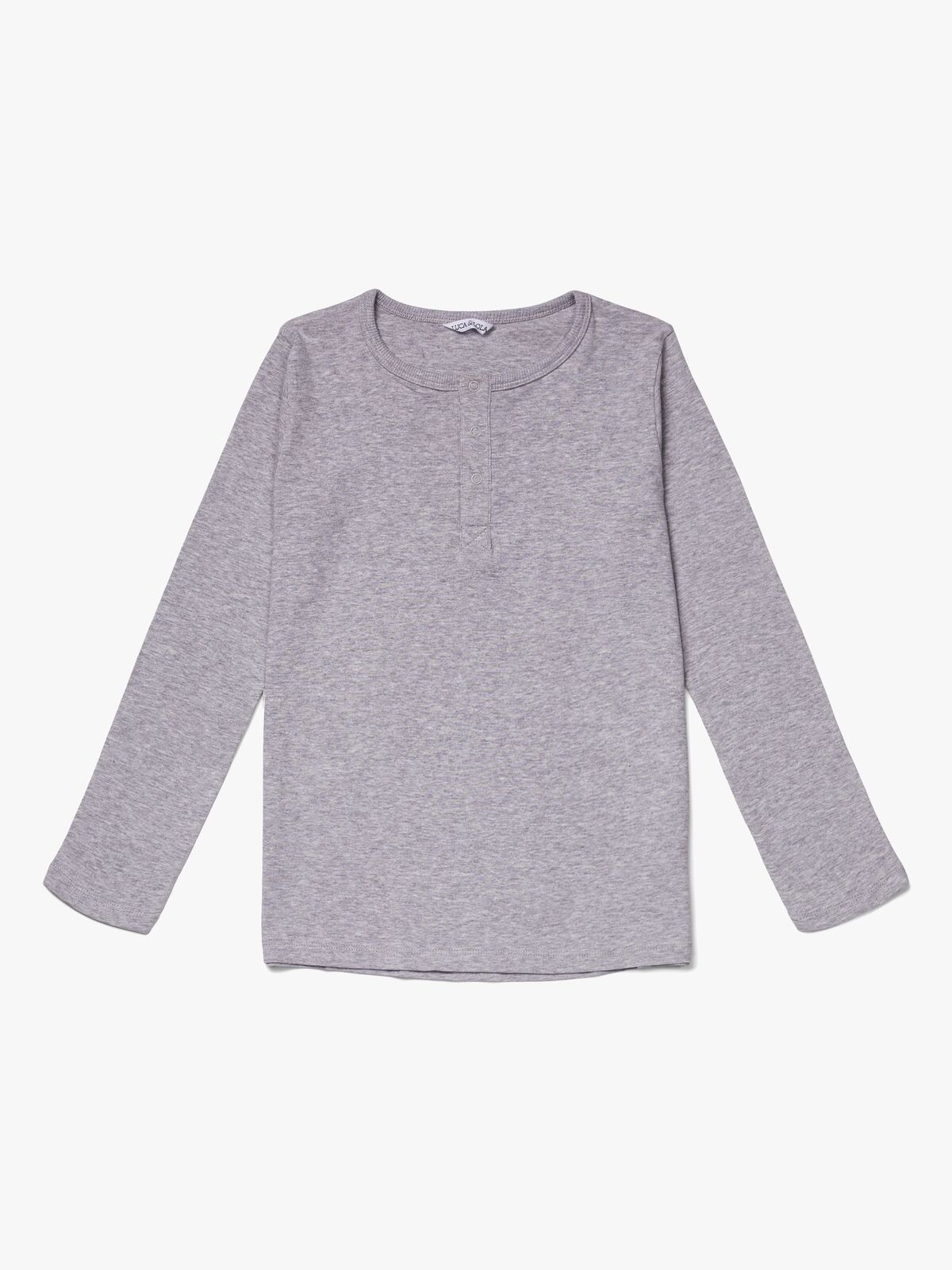 Luca & Lola Jacopo Langærmet T-Shirt, Grey Melange