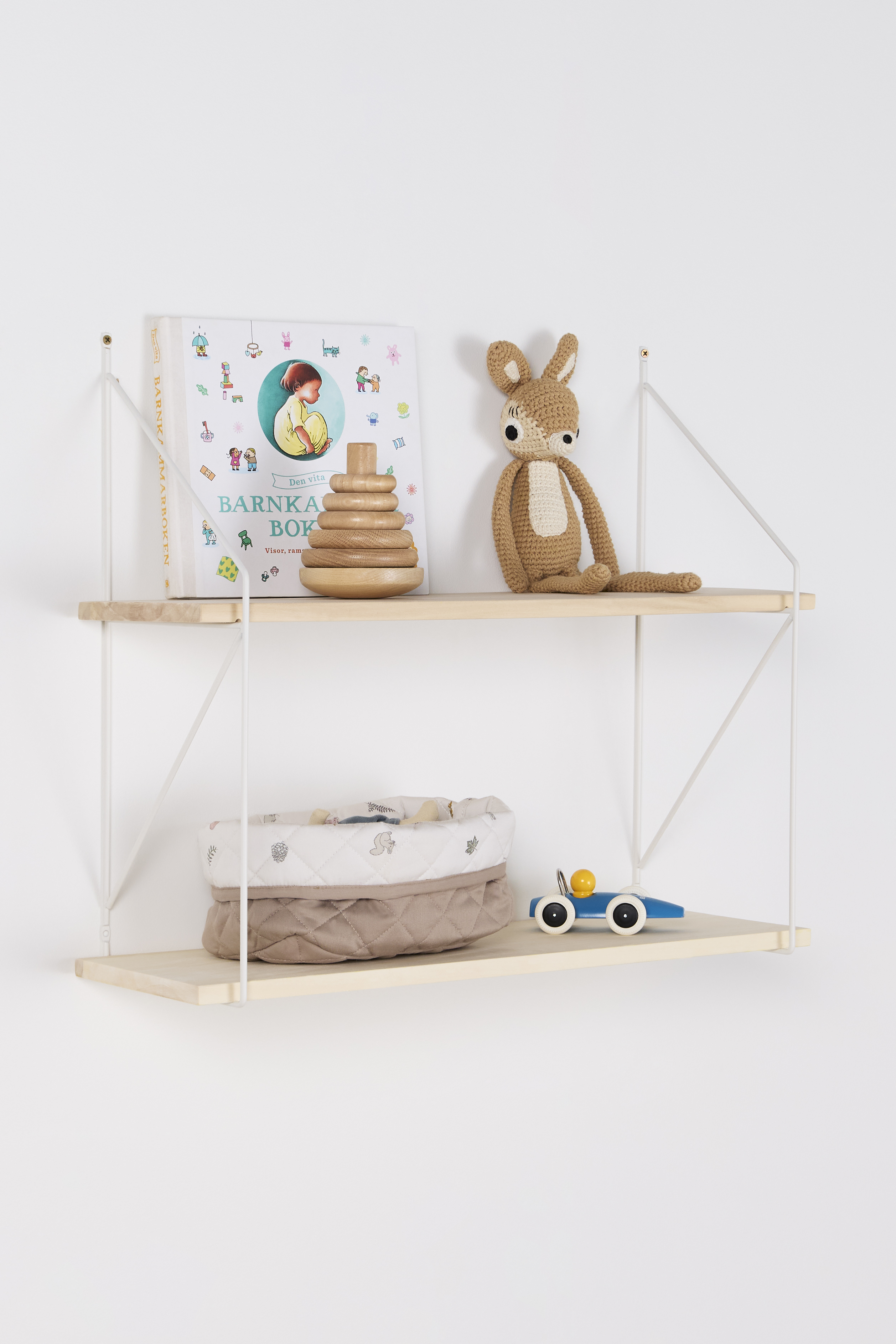 Alice & Fox Wall Shelf EDEN, White/Nature, Børnemøbler, Indretning børneværelse