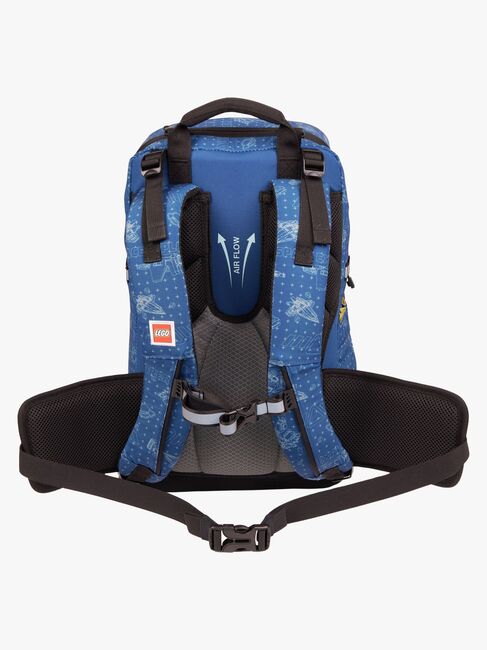 LEGO® City Space Explorer Taskesæt 20,5L med Fastgørelsesbar Gymnastikpose & Fyldt Penalhus, Blå