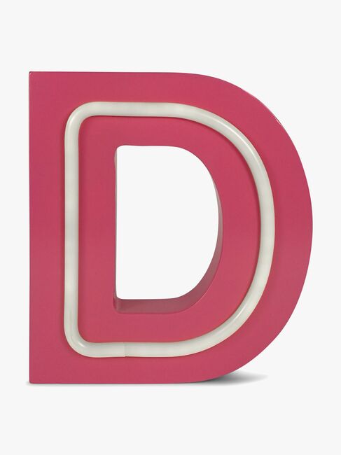 POPP Bogstavslampe D, Lyserød