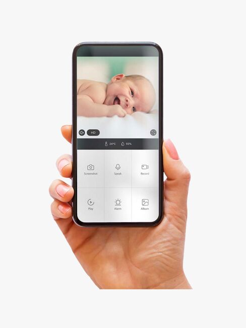 Alecto SMARTBABY10BE Babyalarm, White/Anthracite