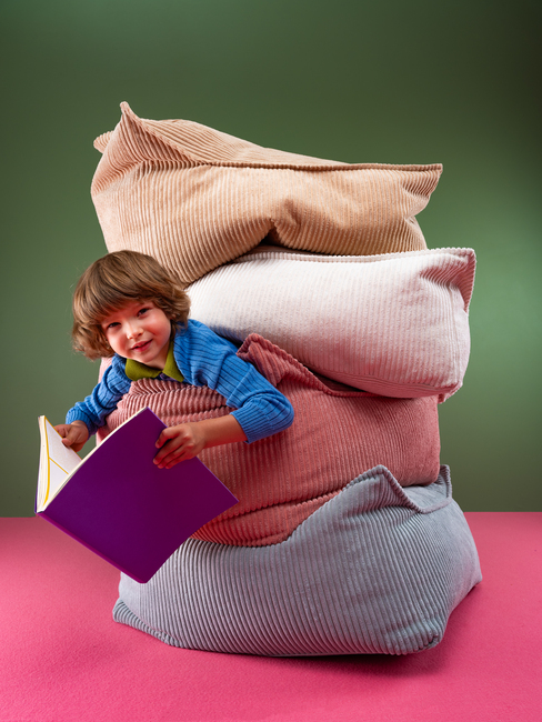 Wigiwama Kvadrat Puf, Pink Mousse