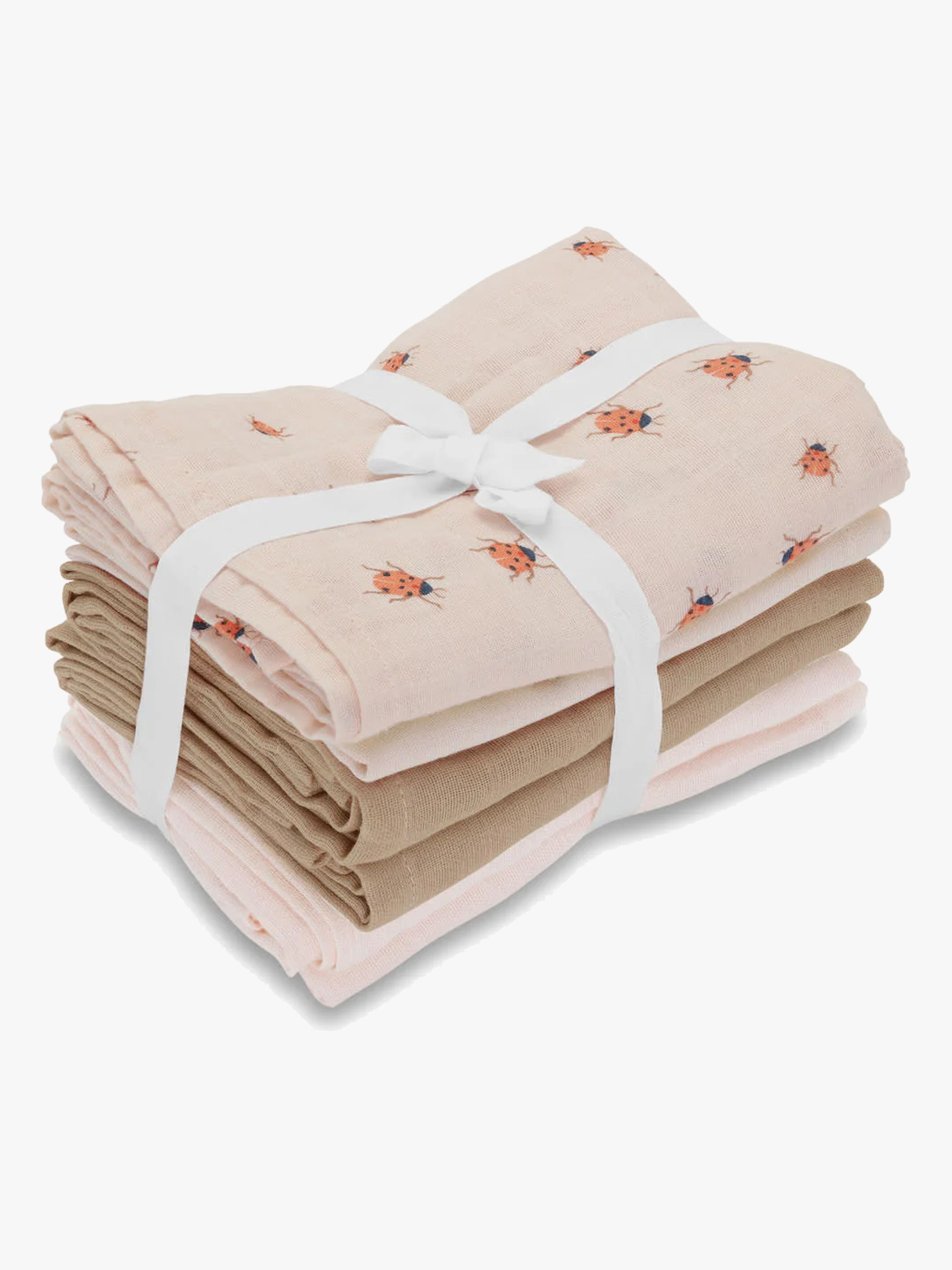 Vanilla Copenhagen Tæppe/ Stofble i Musselin 6-pak, Lady Lovebug