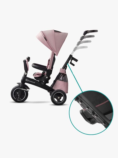 Kinderkraft Trehjulet Cykel Easytwist, Lyserød
