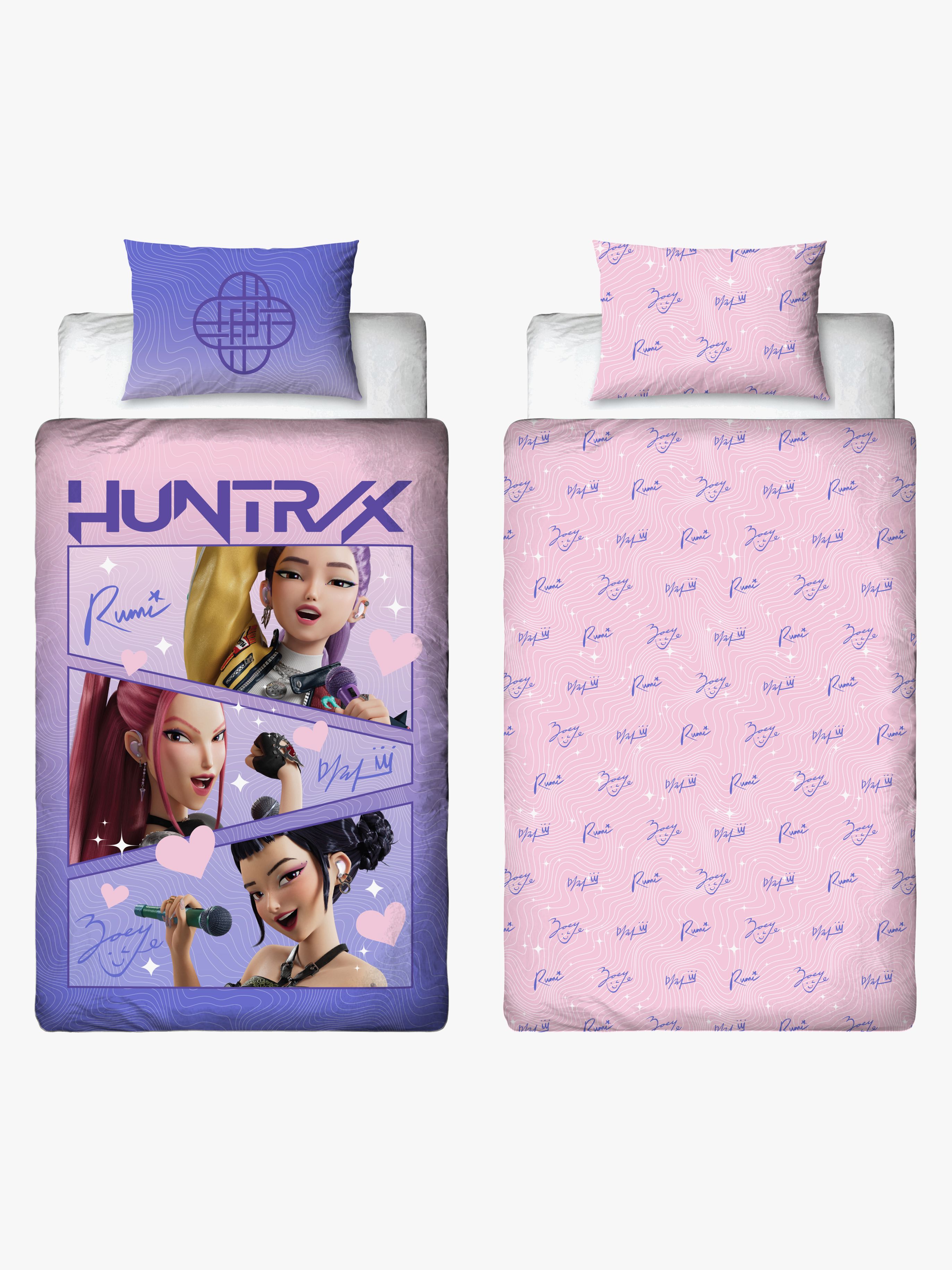 K-Pop Demon Hunters Sengesæt 150x210, Blå/Lilla