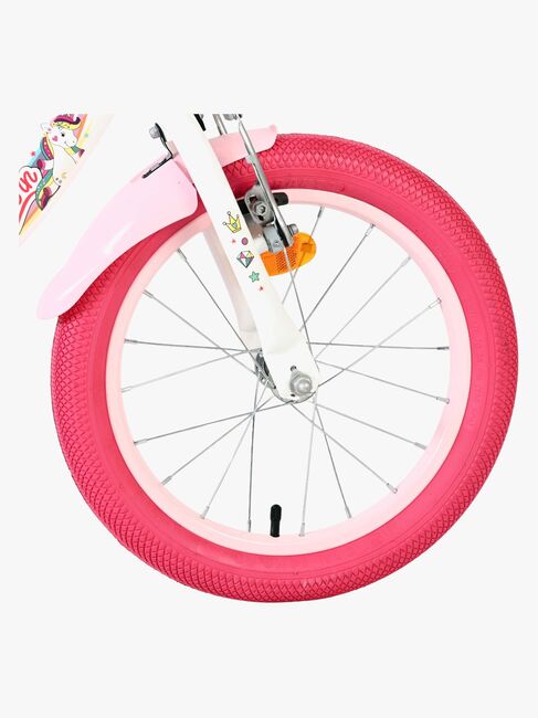 Volare Unicorn Cykel 16 Tommer, Hvid
