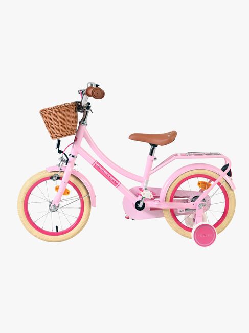 Volare Excellent Cykel med Kurv 14 Tommer, Pink