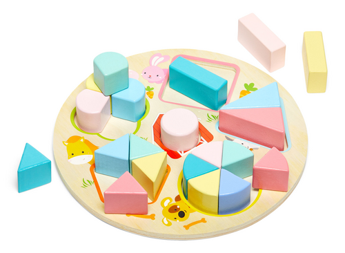 Fippla Træpuslespil Former 21 Brikker