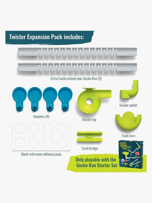 Kosmos Gecko Run Twister Udvidelsespakke Kuglelabyrint
