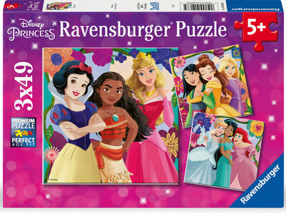 Ravensburger Disney Princess Puslespil 3x49 Brikker