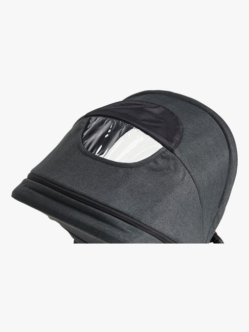 Beemoo Maxi 4 Twin Søskendevogn inkl. Søskendeklapvognsdel, Black/Black