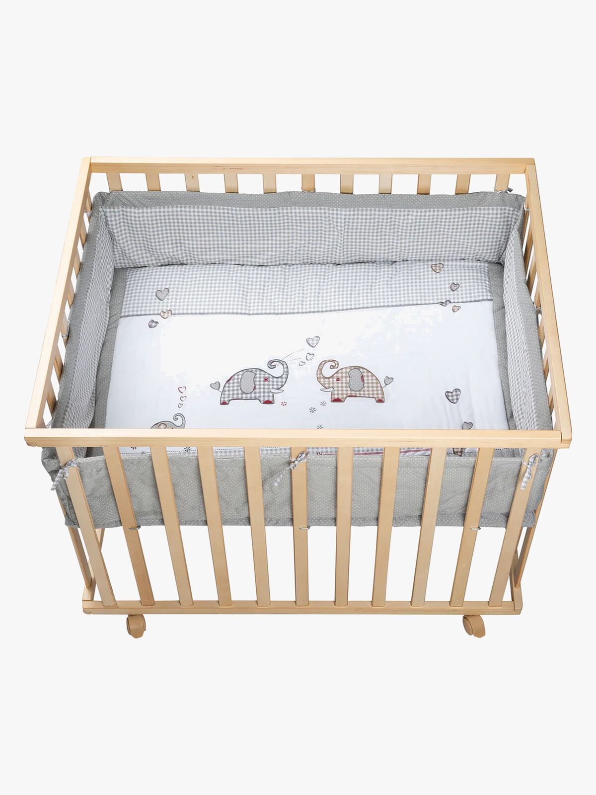 Roba Kravlegård med Hjul & Sengehest, Jumbotwins Wood