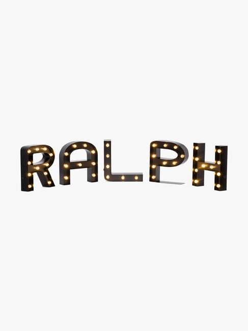 Minitude Bogstavslampe P, Sort