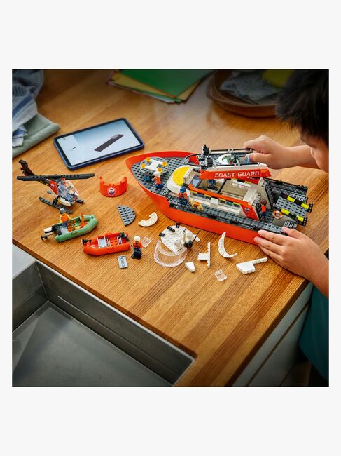 LEGO City 60504 Kystvagtens redningsbåd og helikopter