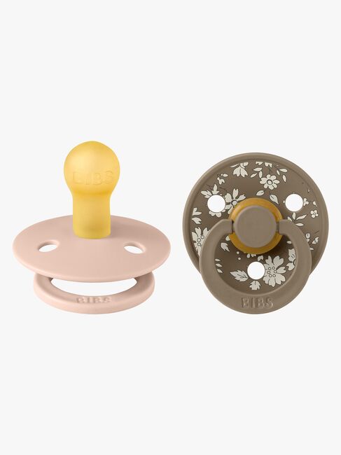 BIBS x Liberty Colour Sut 2-Pak Latex Str. 1 Rund, Capel/Blush Mix