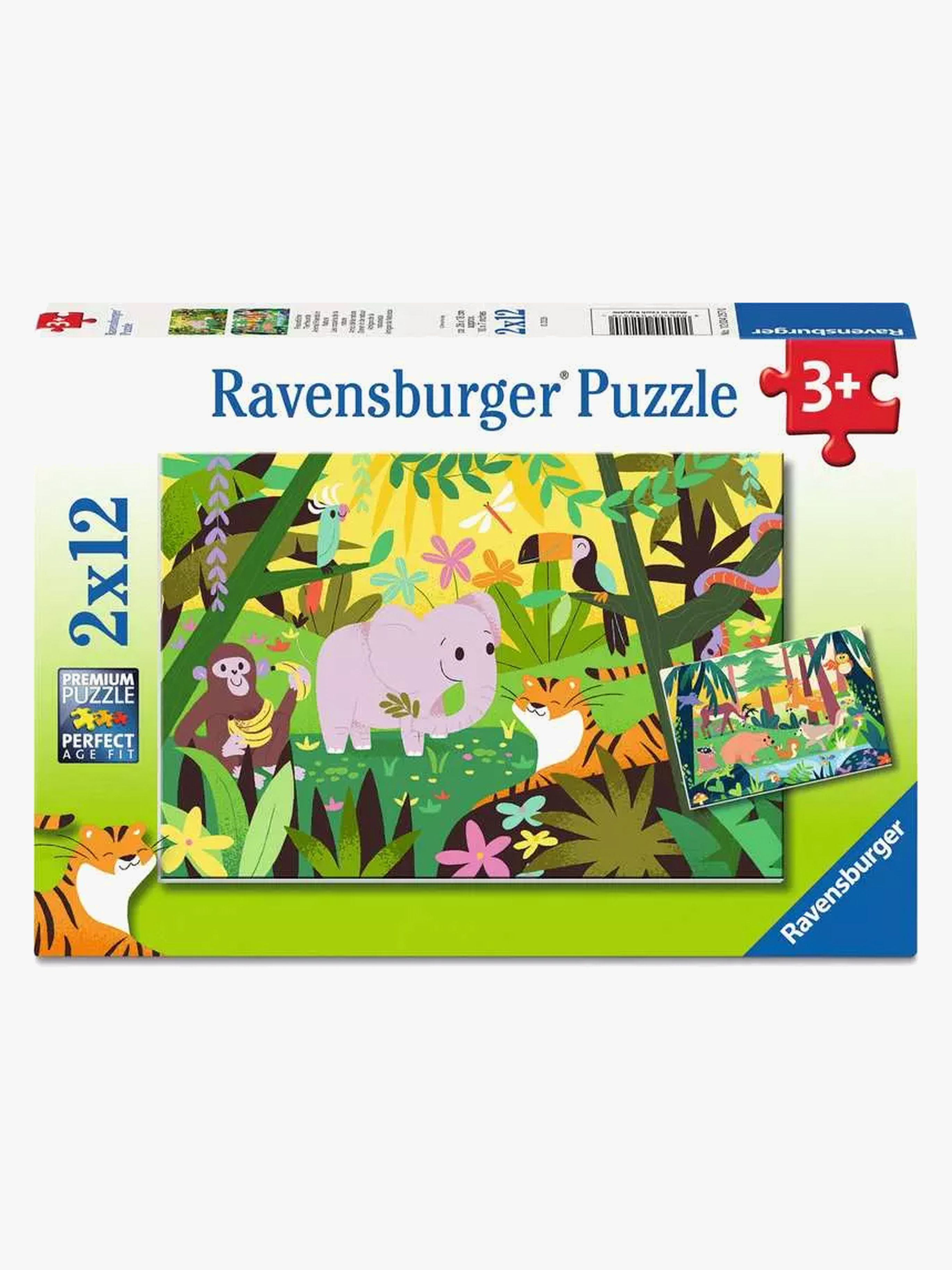 Ravensburger Puslespil Little Explorers 2x12 Brikker