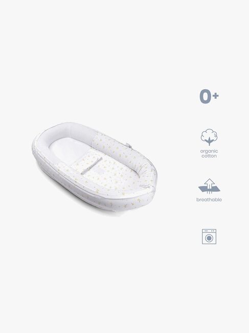 Doomoo Cocoon Babynest Blomster, Gul