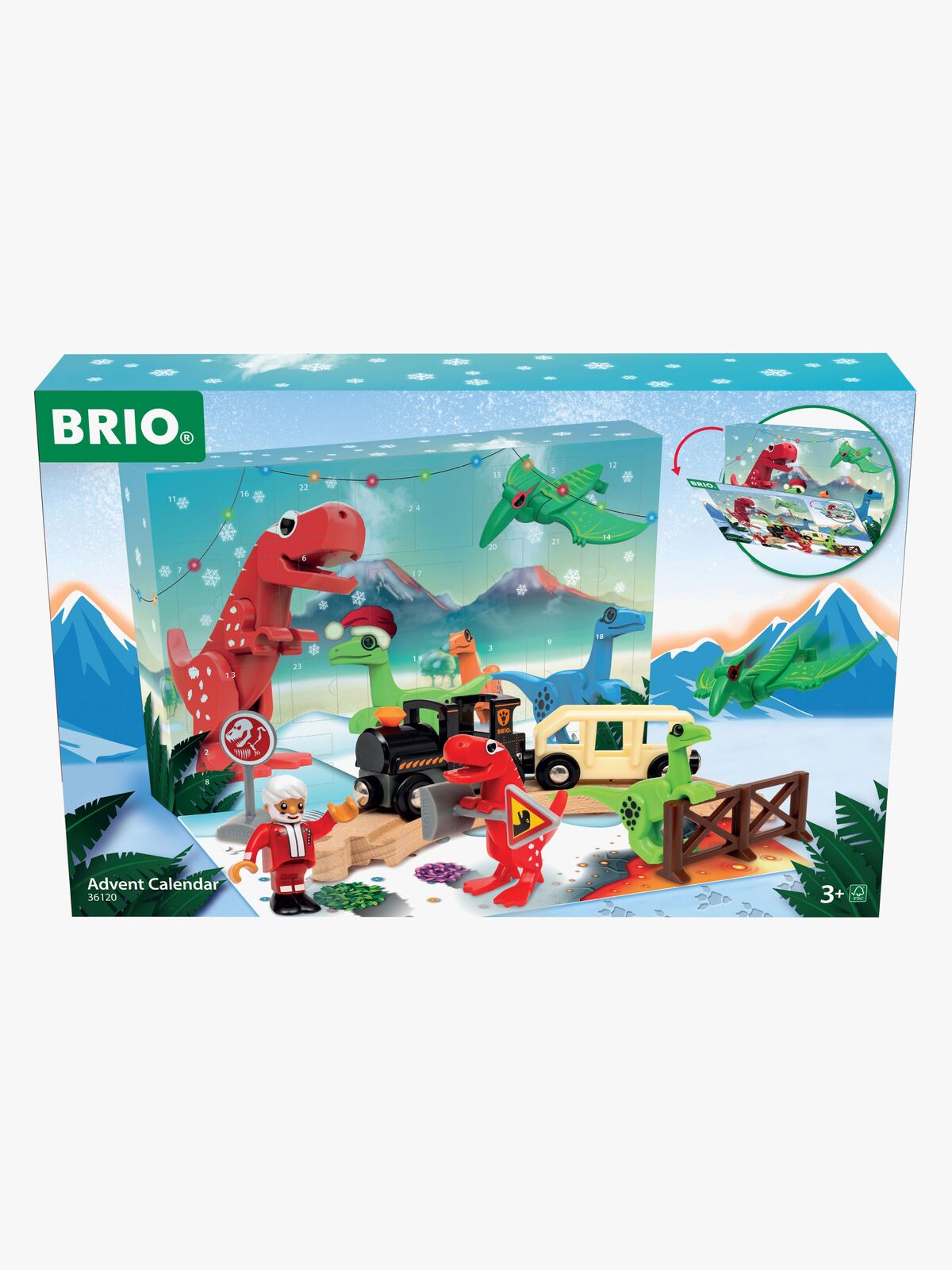 BRIO Julekalender 2025 Dinosaur