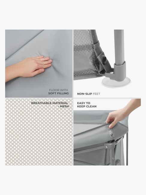 Kinderkraft ZIKI Kravlegård, Grey