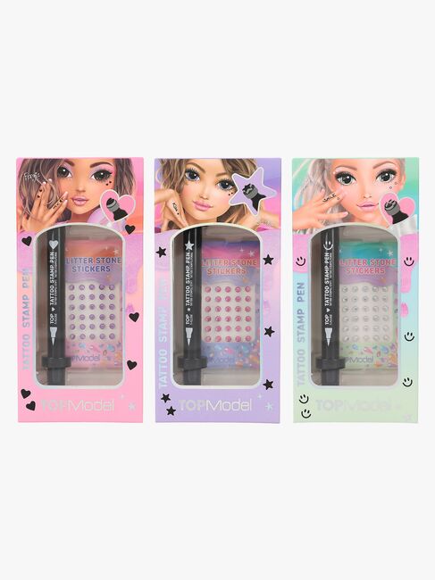 TOPModel Tatoveringspen med Stempel & Glittersten