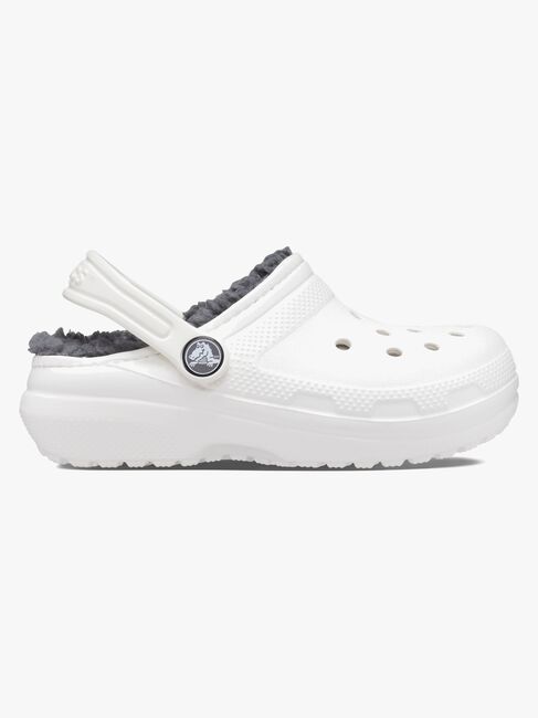 Crocs Classic Forede Hjemmesko, Hvid/Grå