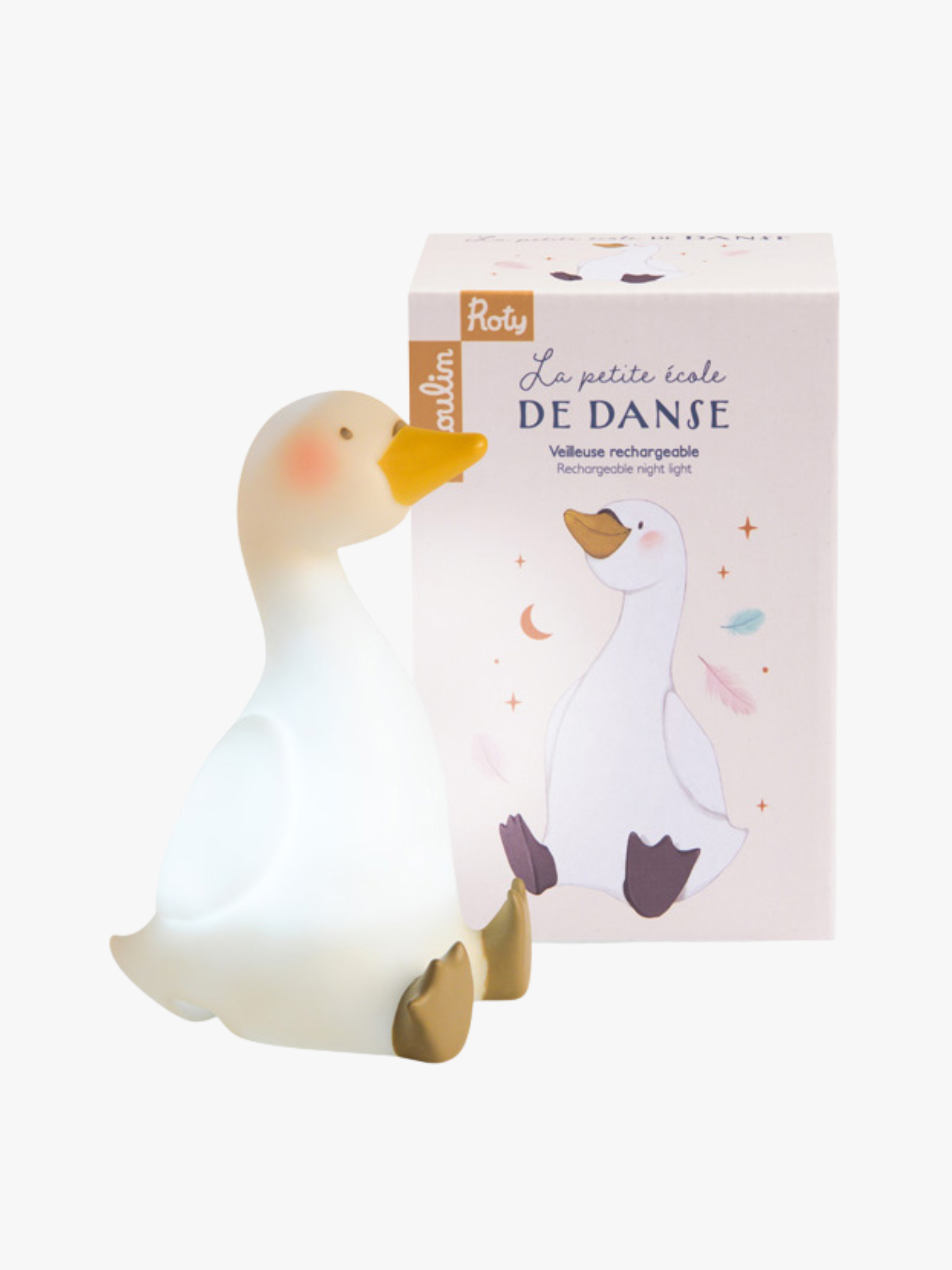 Moulin Roty Natlampe Svanebaby La Petite Ecole De Danse, Hvid, Børnelampe