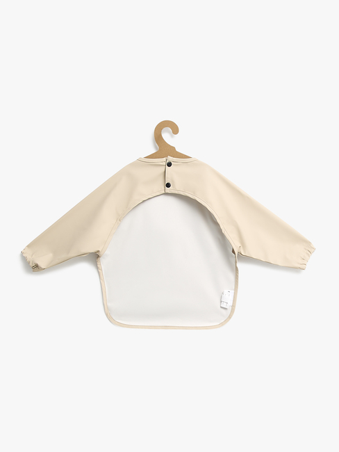 Beemoo CARE Bib  Langærmet Hagesmæk, Beige