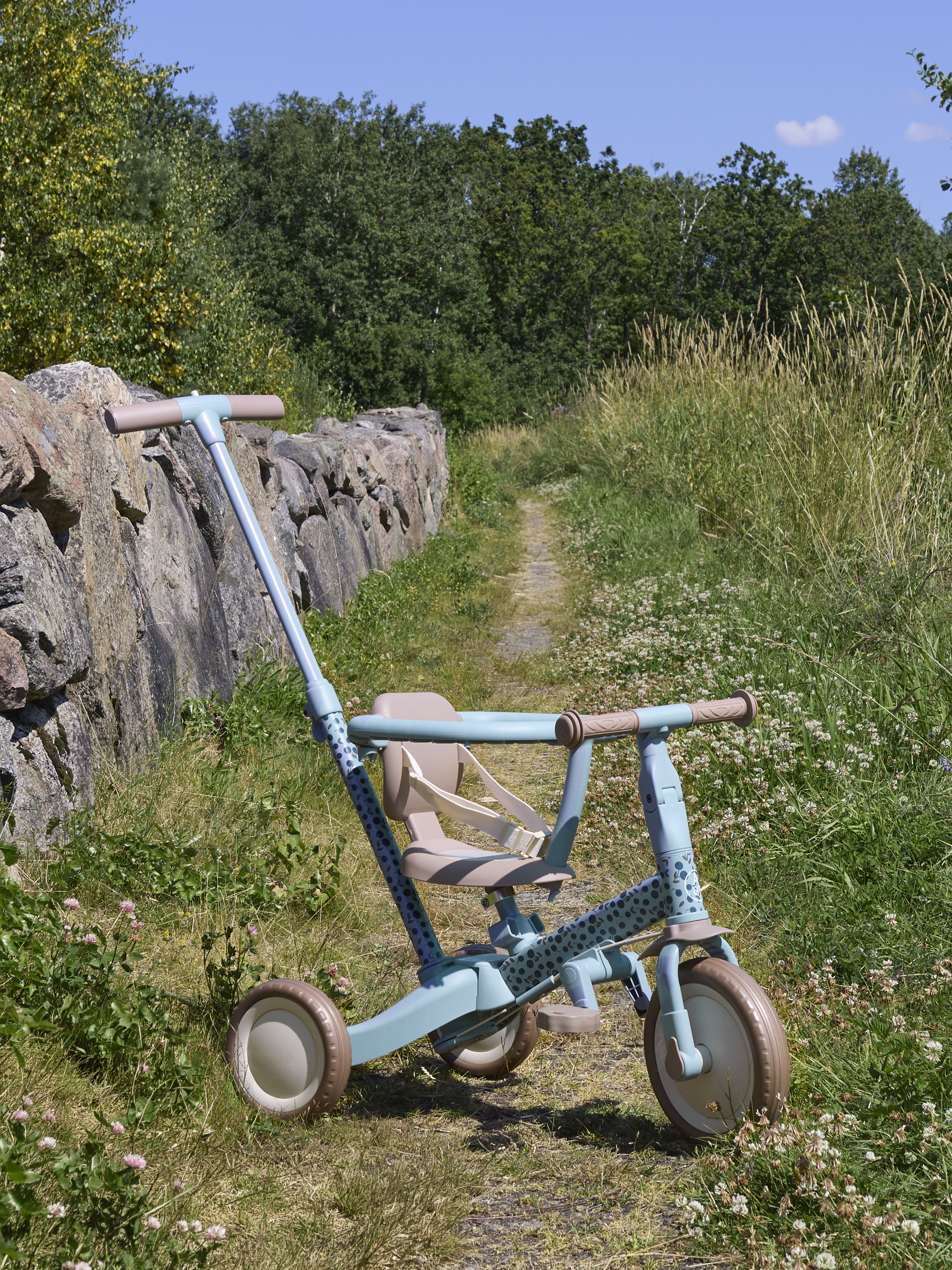 Alice & Fox Away 4-i-1 Trehjulet Cykel, Berry Blue