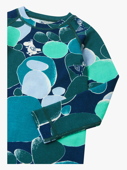Reima Moomin Trivsam Skiundertøj Merinomix, Dark Teal