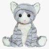 Teddykompaniet Bamse Kattevenner Mio 23 cm, Gråstribet