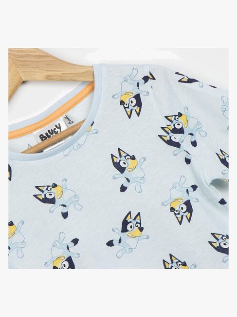 Bluey T-shirt & Shorts, Lyseblå
