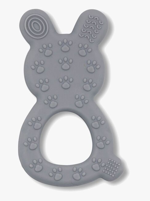 Jellystone Designs  Kanin Bidering Silikone, Lysegrå