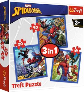 Trefl Spider-Man Puslespil 3-i-1