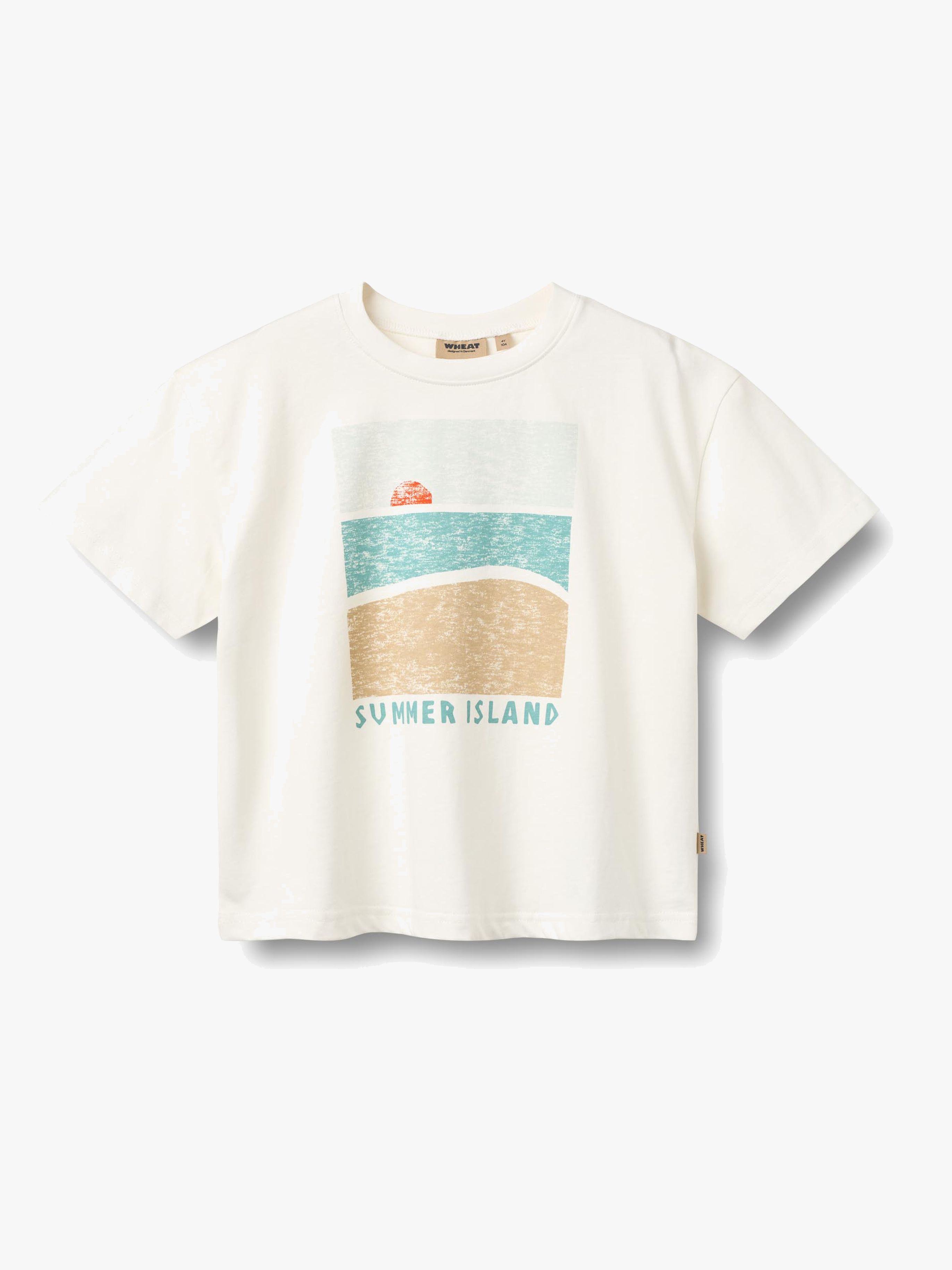 Wheat Leslie T-shirt, Cloud, 128