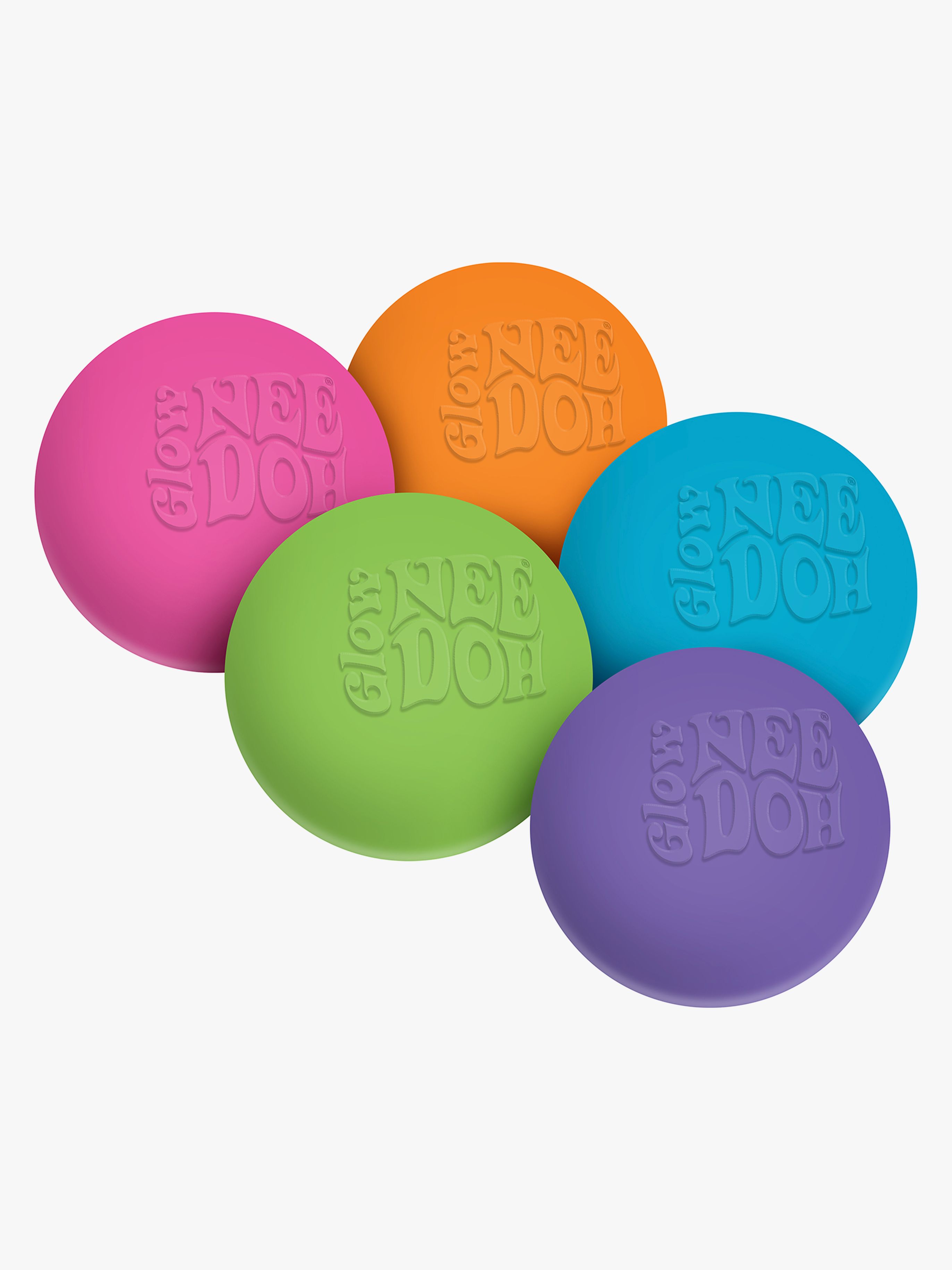NeeDoh Glow In The Dark Stressbold Blandet Udvalg