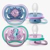 Philips Avent Ultra Air Deco Sut 2-Pak 6-18m, Blå/Lilla