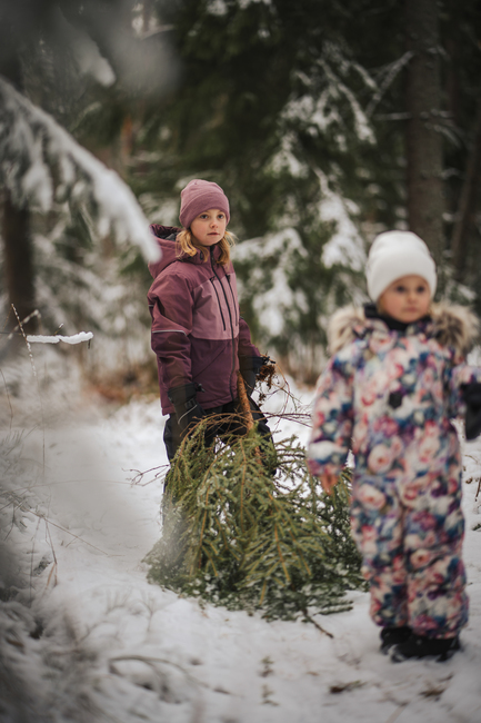 Lindberg Alpine Vinterjakke, Dry Rose/Plum