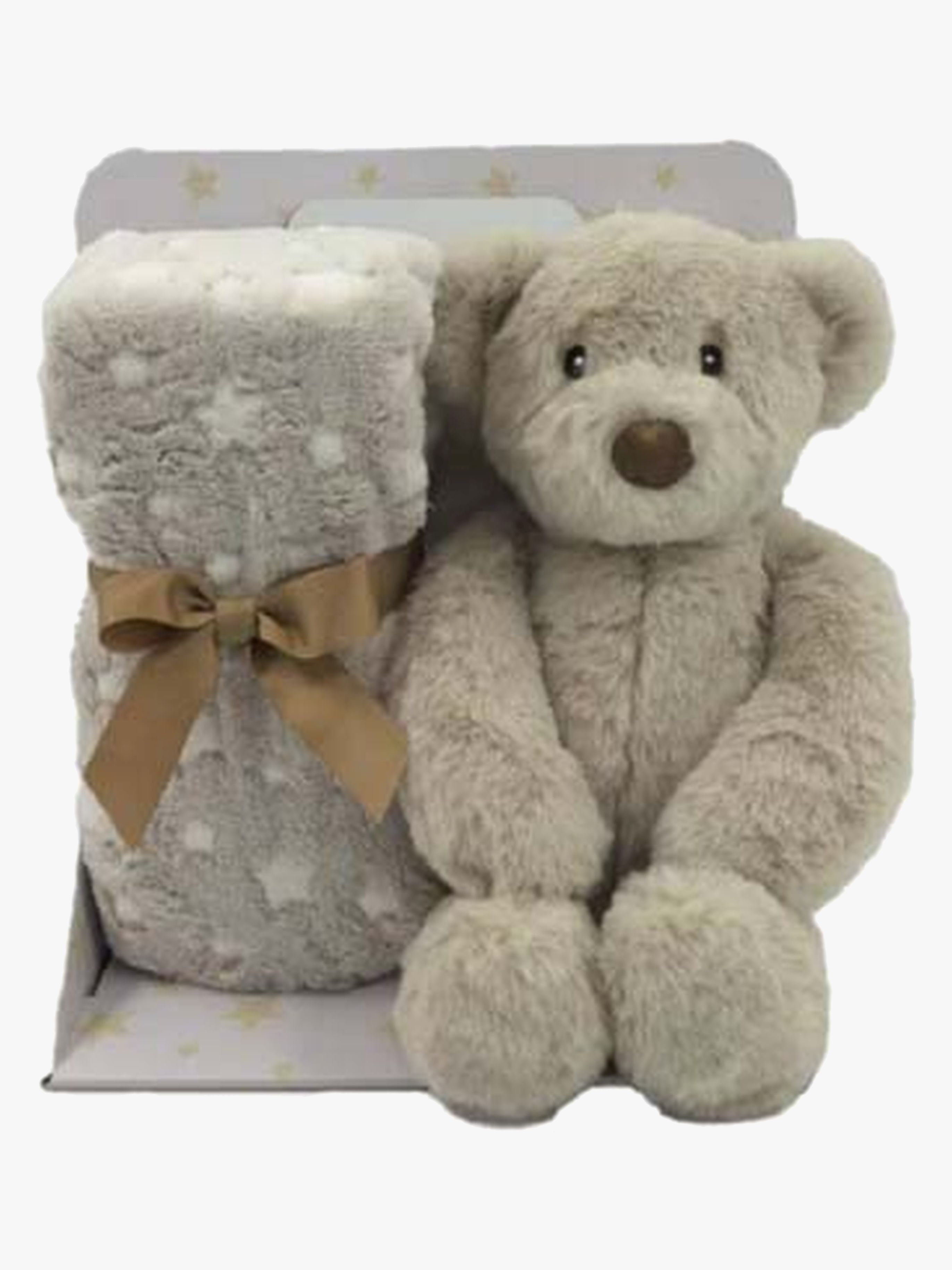 CarloBaby Fleecetæppe og Bamse Bamse, Beige
