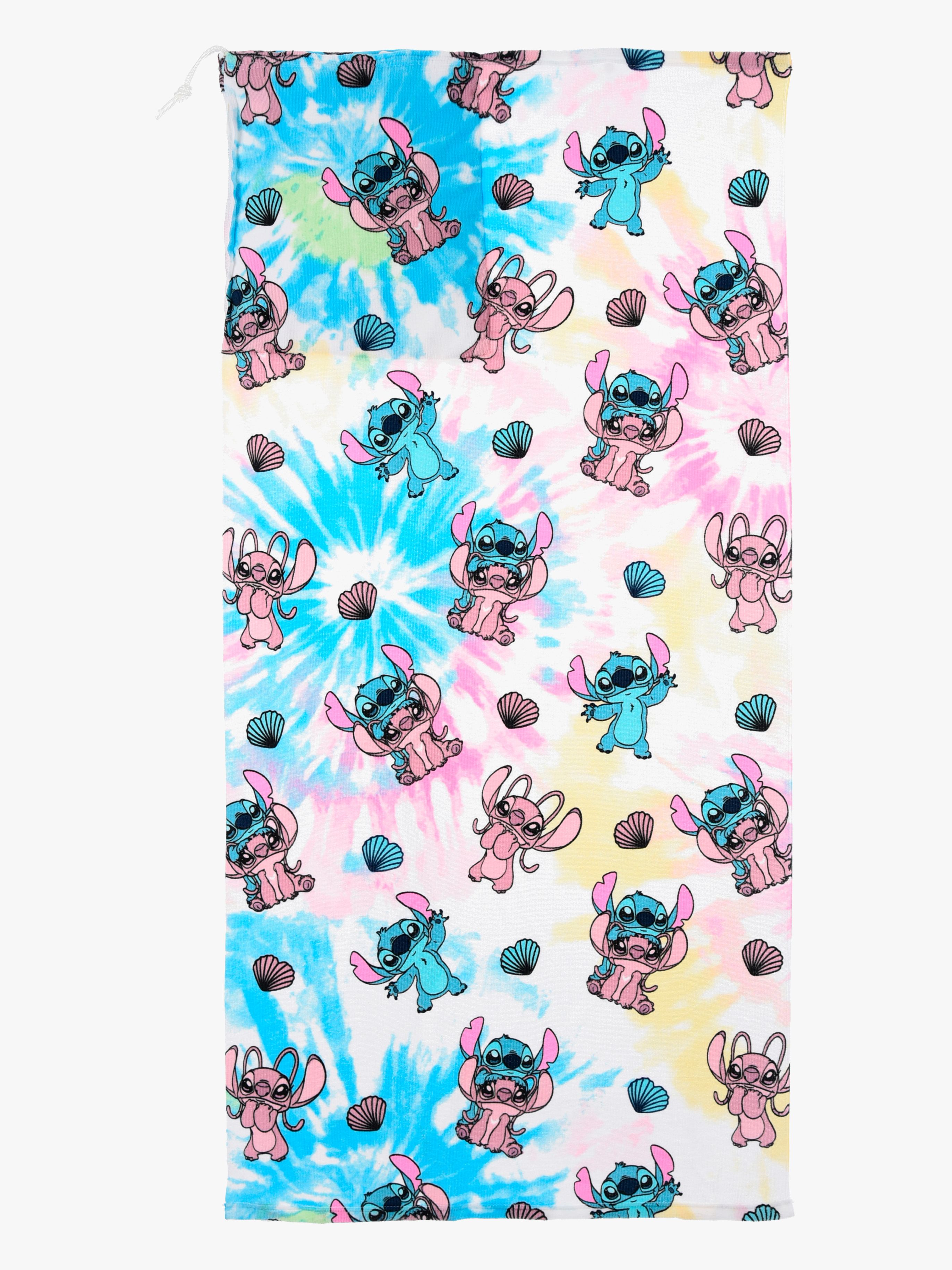 Disney Stitch Strandhåndklæde med Rygsækfunktion, Pink