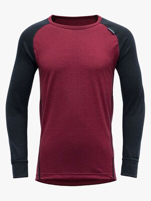 Devold Breeze Junior Skiundertrøje, Beetroot
