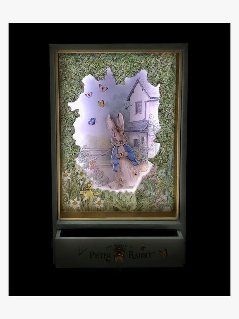 Trousselier Stor Dansende Spilledåse & Natlampe Peter Kanin, Ude i haven