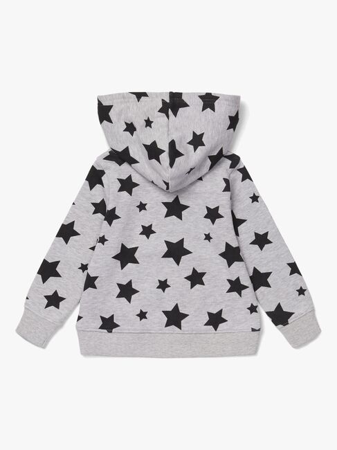 Luca & Lola Igor Hoodie, Grey Melange/Stars