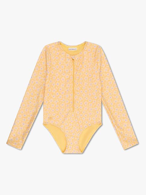 Swim Essentials  Langærmet UV-Dragt, Florish Yellow